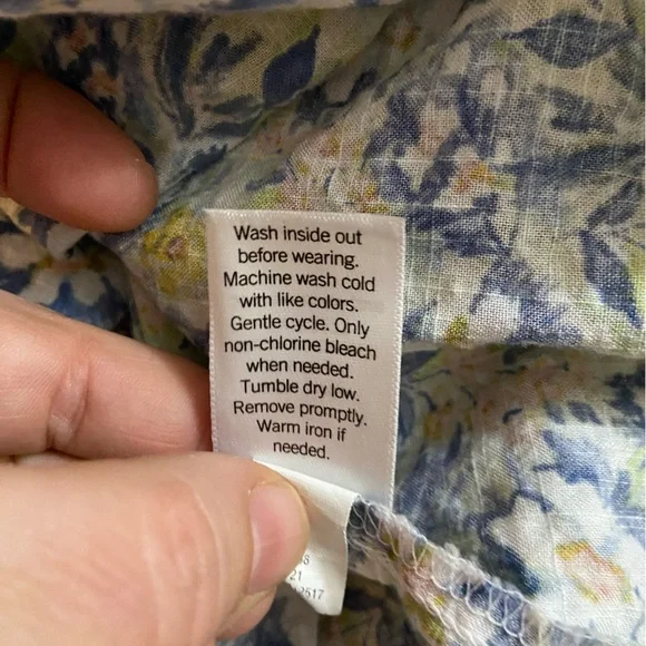 COPY - LC Lauren Conrad Plus Size Button Down Blouse, Sz XXL, Floral, Feminine,… - Picture 6 of 6